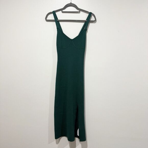 Abercrombie & Fitch Forest Green Strap Petite Women Dress Size Xsmall - Picture 3 of 10